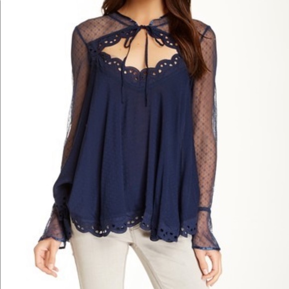 flowy mesh top